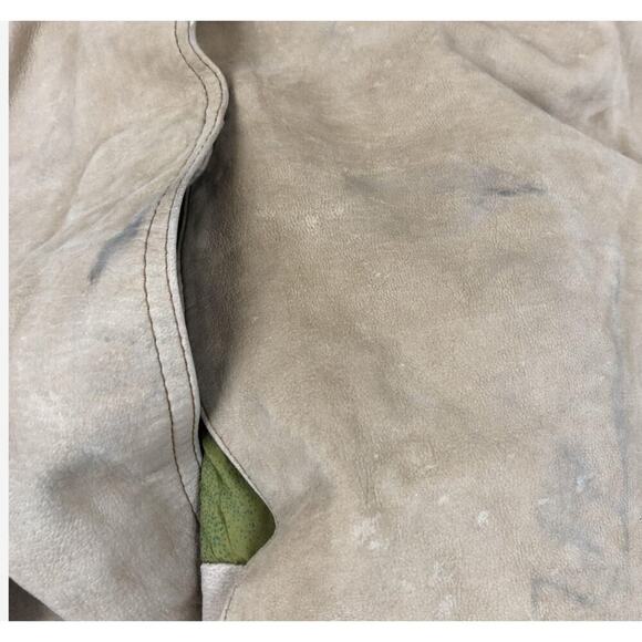 Vintage Nicole Sarhady Collections Brown Suede Barn Jacket L - Picture 12 of 16